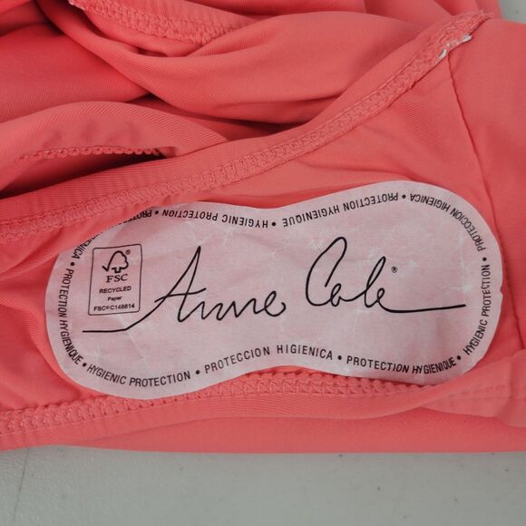 Anne Cole Swim Bottom Juicy Coral Convertible Shirred Bikini Womens Size 18W NWT - Picture 6 of 10